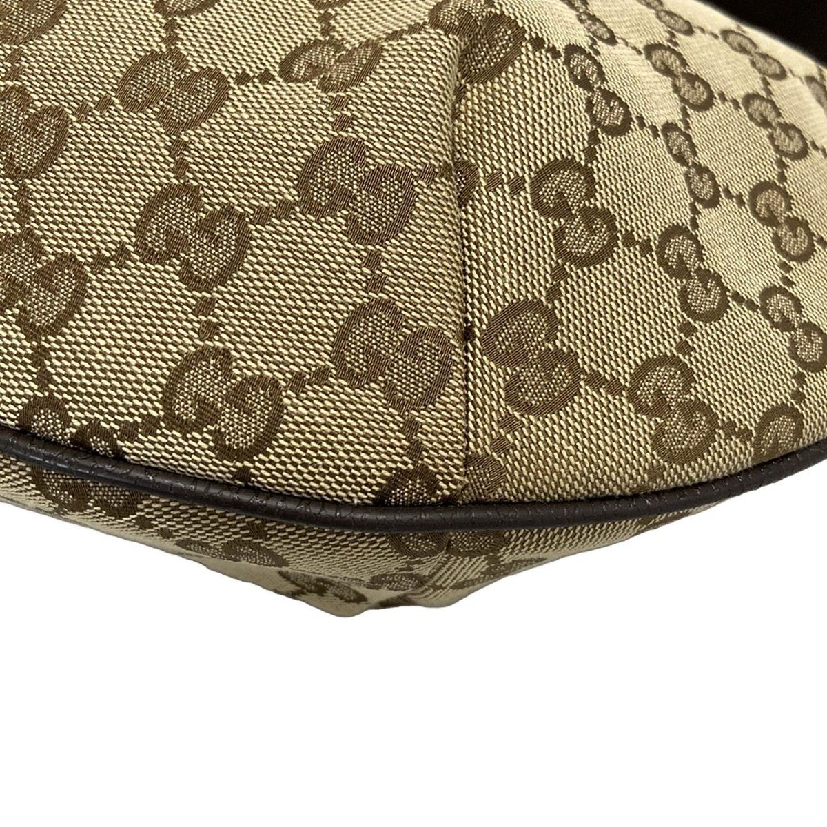 GUCCI(グッチ) ショルダーバッグ GG柄 181092 ベージュ×ダークブラウン  