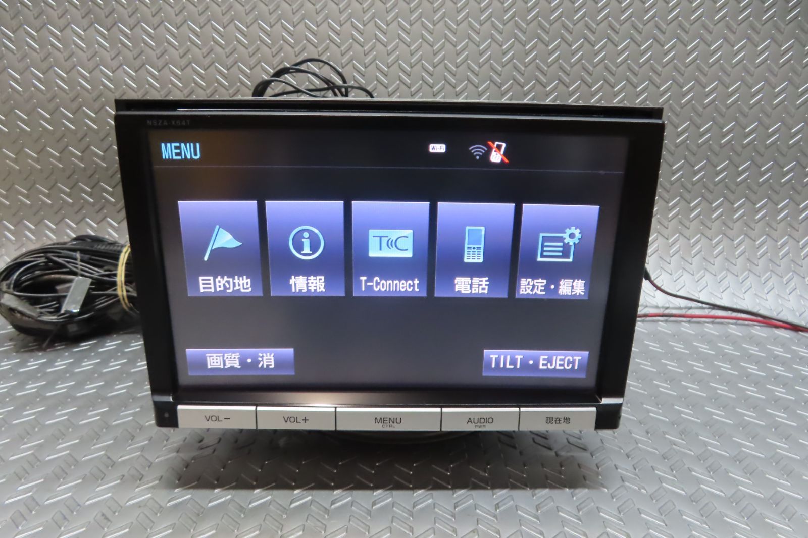 タッチパネル正常|完動品保証付 W6490|トヨタ純正 メモリーナビ NSZA-X64T TV地デジフルセグ内蔵 Bluetooth内蔵 TV視聴OK