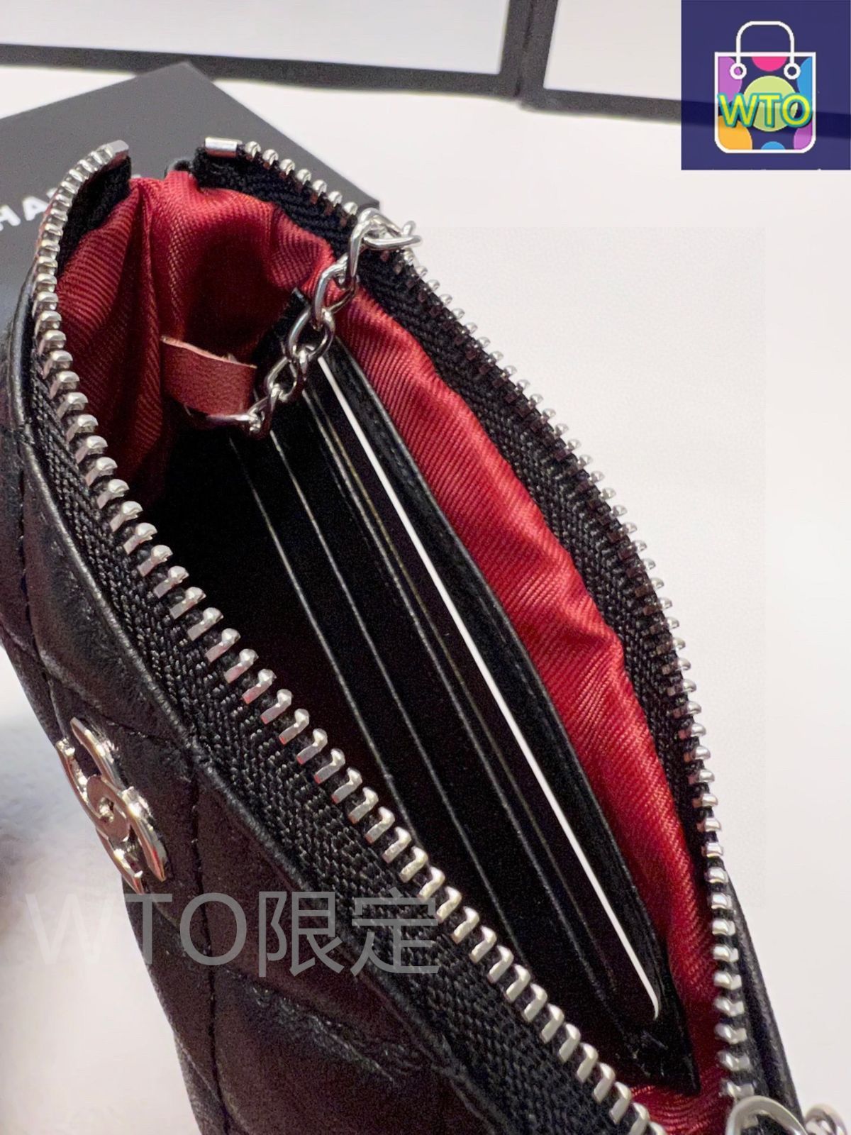 本日限定特価】シャネル ラムスキン コインケース 14.5×9cm
