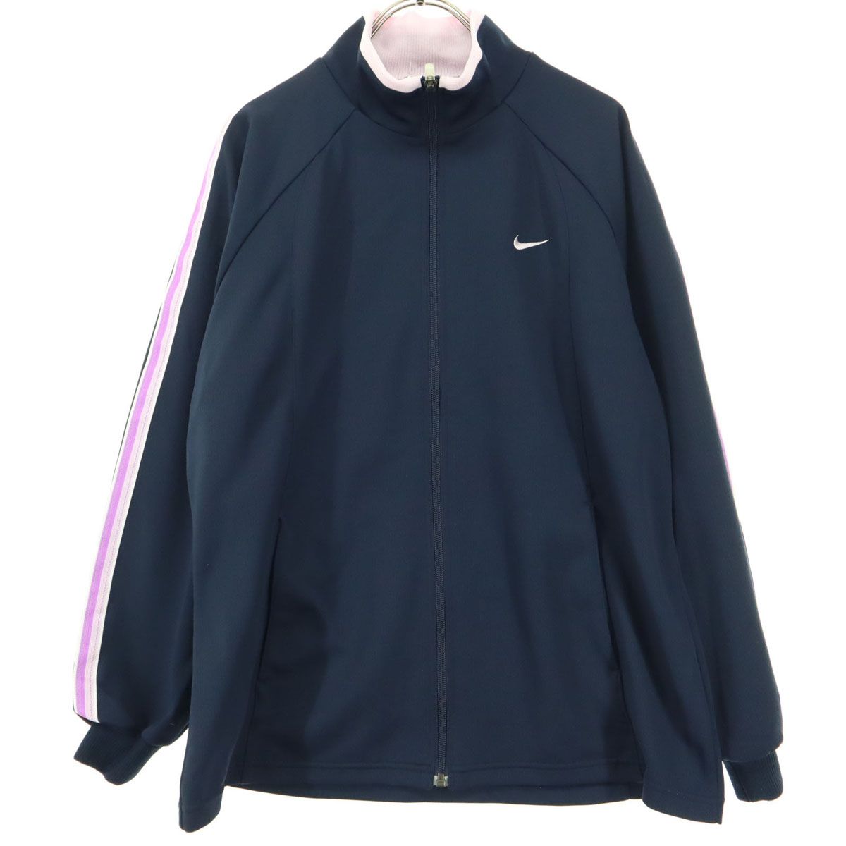 NIKE トラックジャケット　ジャージ　L 日本製 激レア NIKE ナイキ トラックジャケット ジャージ 紺タグ 80s