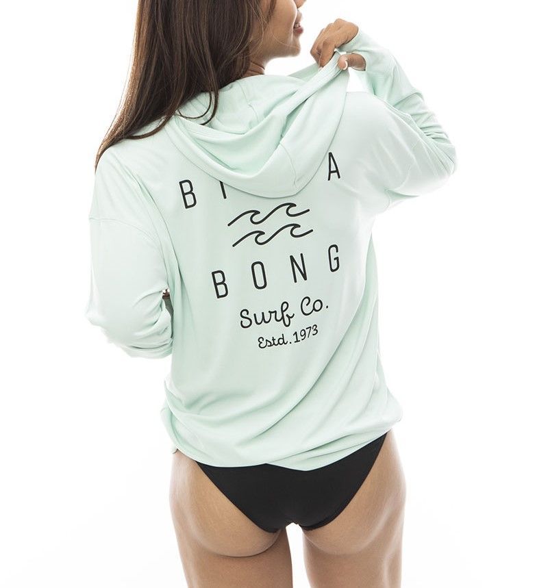 2024春夏 新品【BILLABONG/ビラボン】LOOSE ZIP UP HOODED RASHGUARD ジップラッシュパーカー GBW0 レディース BE013-862