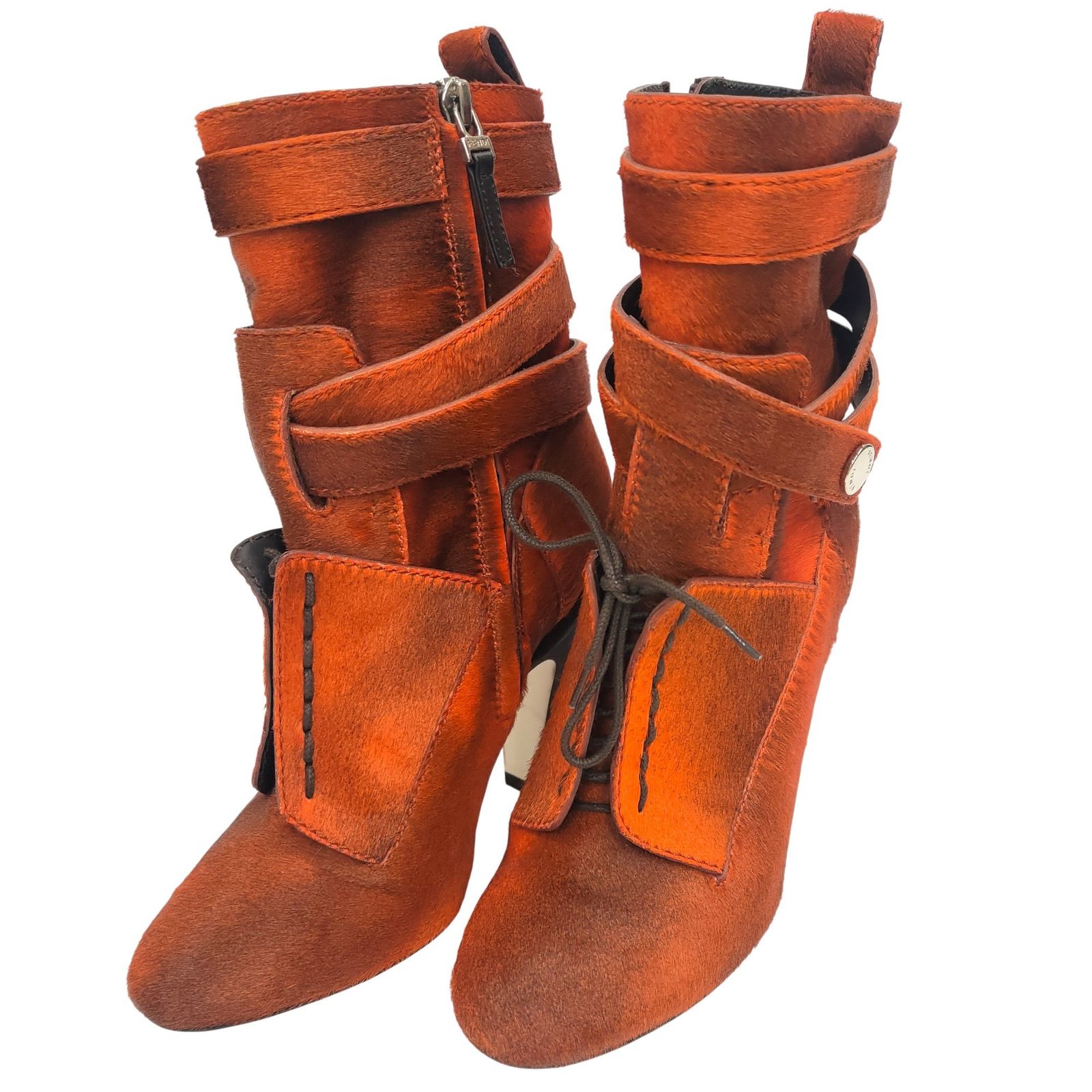 FENDI フェンディ ハラコ ブーツ ショートブーツ サイズ35 約22.5cm JA-24730