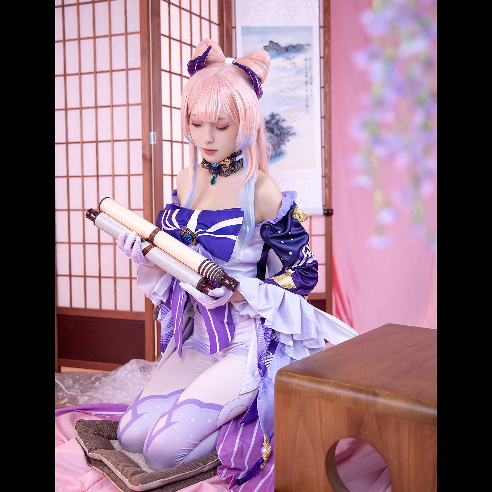 豊富な品揃え。 五次元 珊瑚宮心海 コスプレ衣装 原神 ウィッグ付き さんごのみやここみ 仮装 イベント 大人用 文化祭 コスプレ コスチューム BJ0923ML