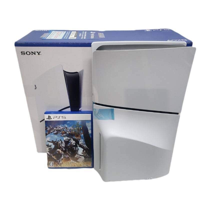 SONY - SONY ソニー PlayStation 5 Slim CFI-2000A01 ゲーム機本体 ホワイト モンスターハンターワイルズ付属 【中古】 22508R420 SONY ソニー PlayStation 5 Slim CFI-2000A01 ゲーム機本体