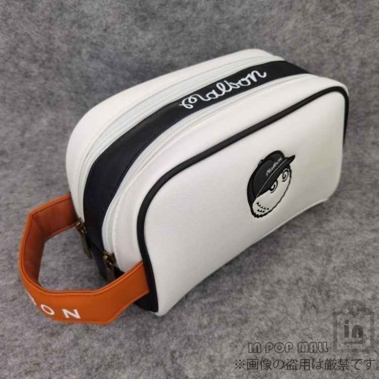 人気商品 malbon golf マルボンゴルフ ボールポーチ カートバッグ 小さめ ハンドバッグ 防水 耐摩耗性 3色