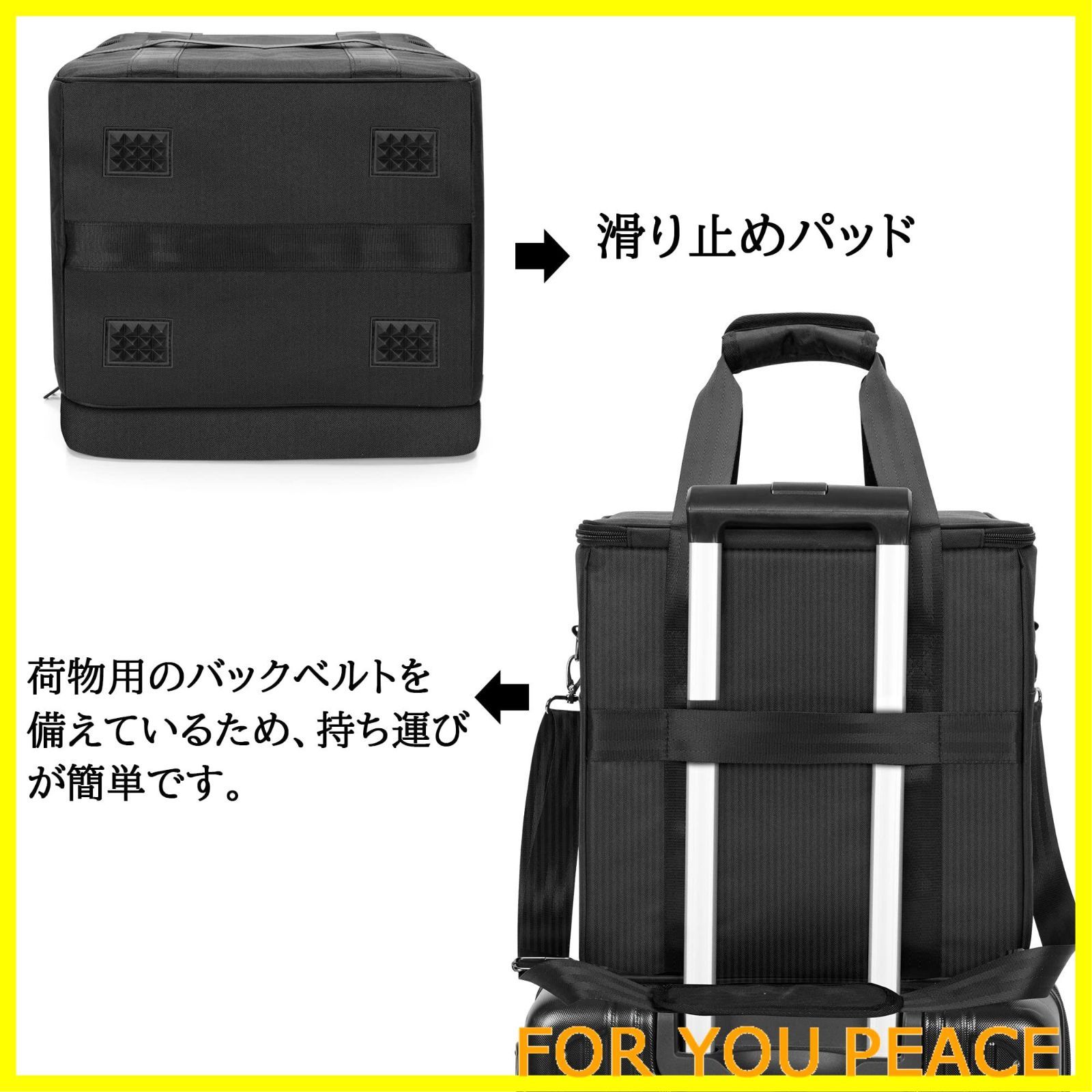 Trunab レコードケース lp用 レコードバッグ 収納 最大60枚