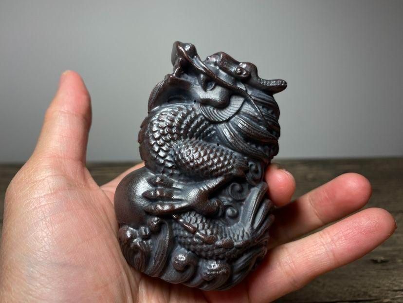 中国 宜興 紫砂 茶器 茶寵 茶玩 ドラゴンボール 装飾品 工芸品