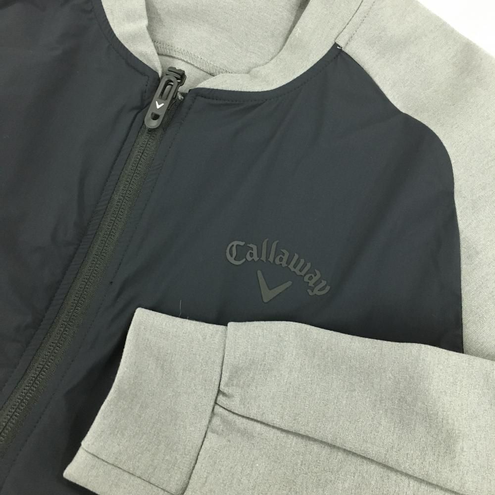 超美品】キャロウェイ ジャケット グレー×ダークネイビー 前身頃異素材