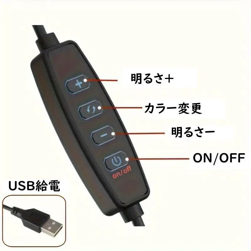 ブラック 3色調光
