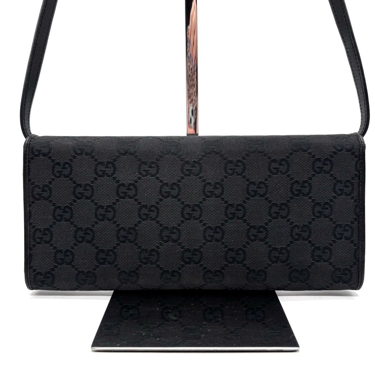 【保存袋付・美品】 グッチ ショルダーバッグ 2way ポシェット ブラック ✨美品✨ GUCCI グッチ ショルダーバッグ ポシェット クラッチ