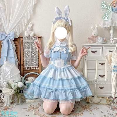 25年 コスプレ ドレスロリータセット 仮装 オリジナル 洋服 ロリータ ワンピース 撮影会 舞台 イベント 原野空間-189