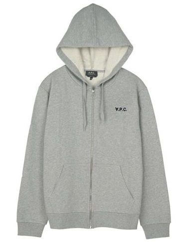 新品得価 A.P.C(アーペーセー) HOODIE QUENTIN ジップアップパーカー