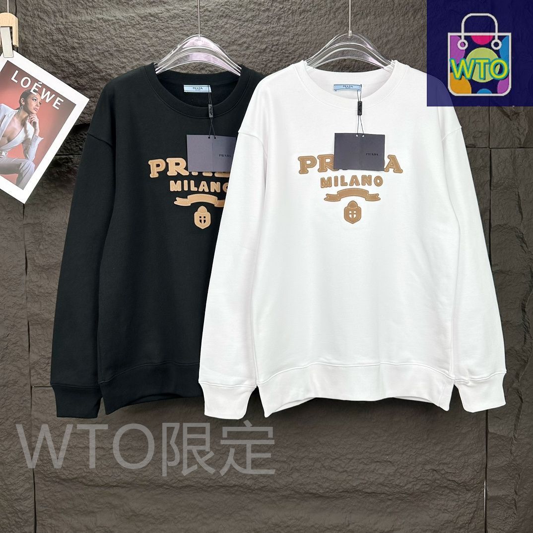 【5/21までの出品】PRADA 長袖スウェットシャツ 本日限定特価】PRADA メンズ＆レディース スウェットシャツ ロゴ