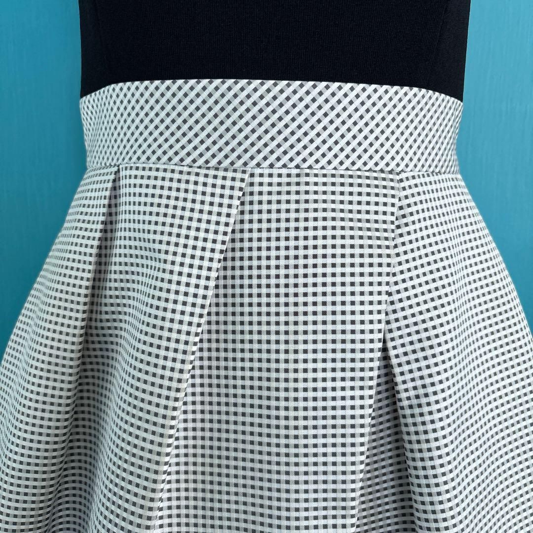 ワンピース黒白チェック