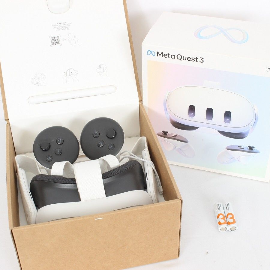美品　メタクエスト 128G BOBOマウントディスプレイとは付属バッテリー付 美品】Meta Quest 3 128GB VR ヘッドマウントディスプレイ