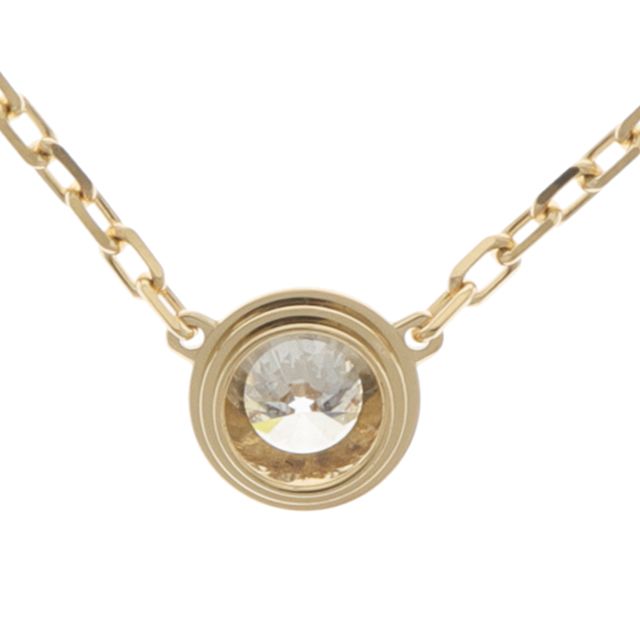 新品仕上げ済）カルティエ CARTIER ダムール ダイヤ ネックレス  