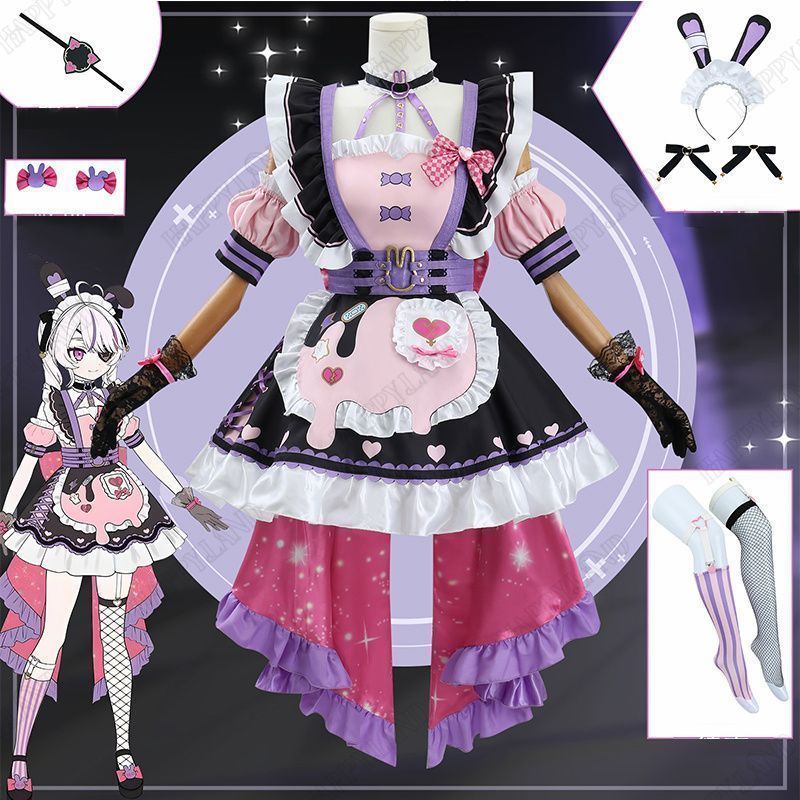 バーチャル YouTuber VTuber Maria Marionette マリア マリオネット 2.0 コスプレ衣装 cosplay 仮装 日常服-A