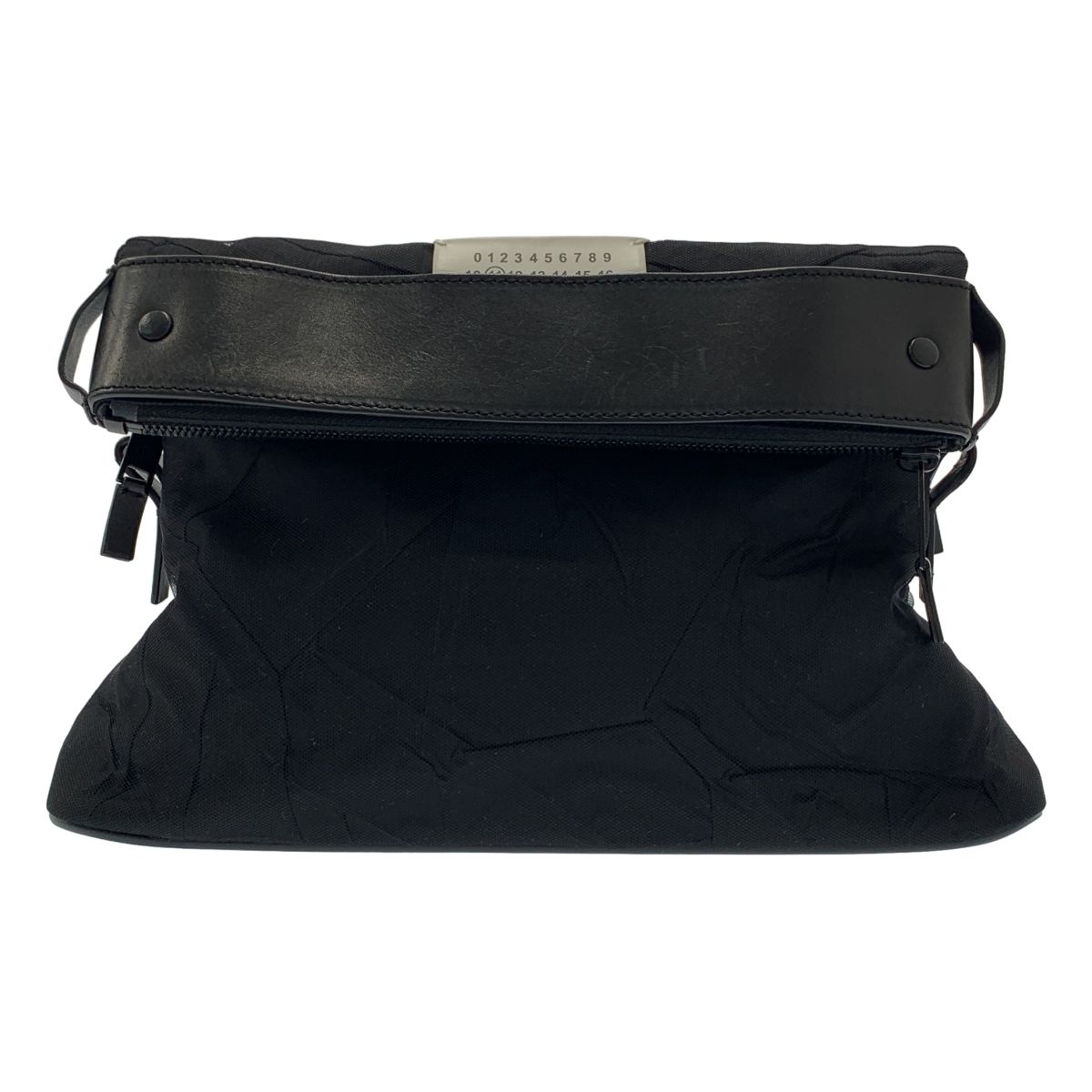 Maison Margiela | メゾンマルジェラ | 2021SS | 5AC クロスボディ メッシュ レザー 切替 ショルダーバッグ | ブラック | メンズ