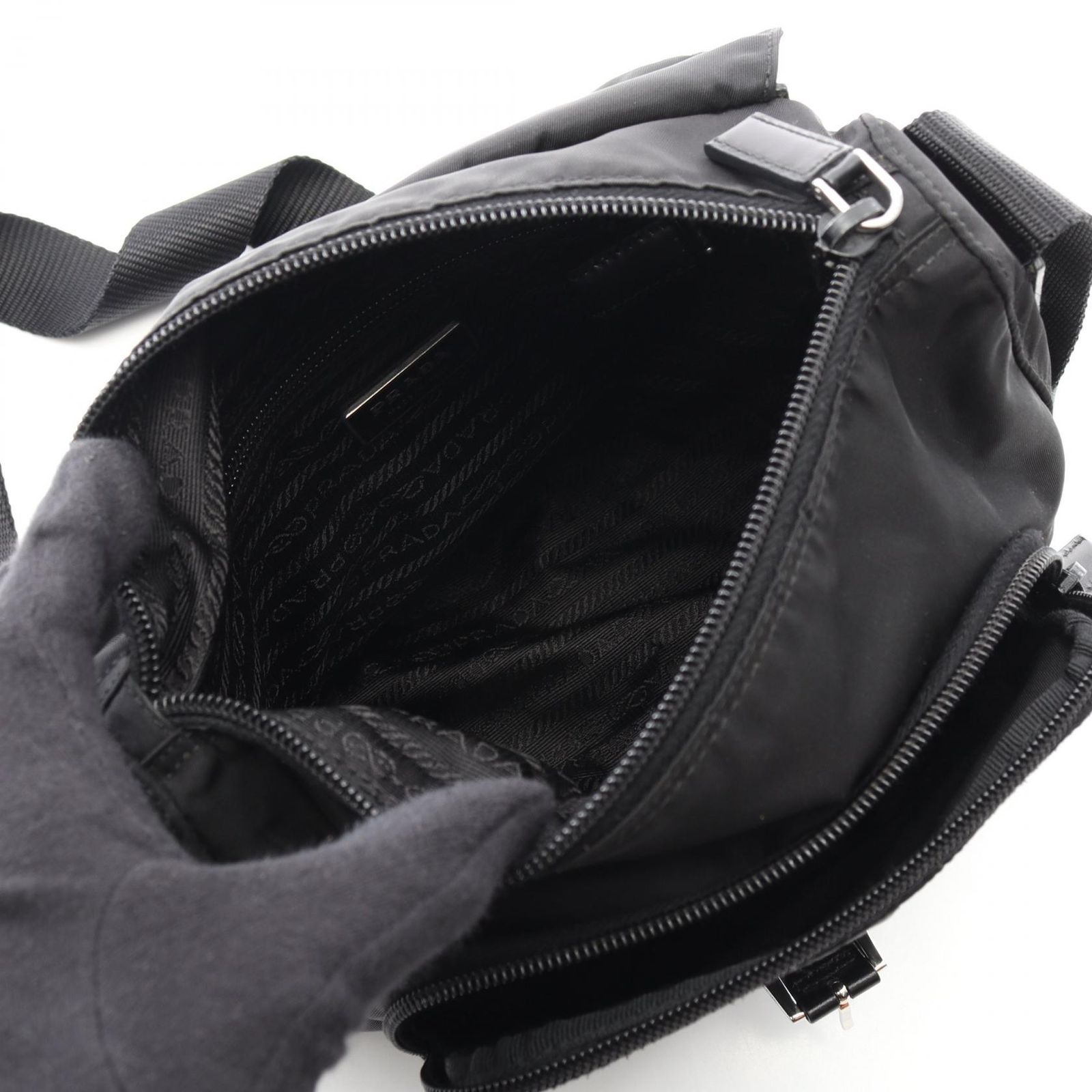 プラダ PRADA ショルダーバッグ VELA BT8994 ブラック ナイロン
