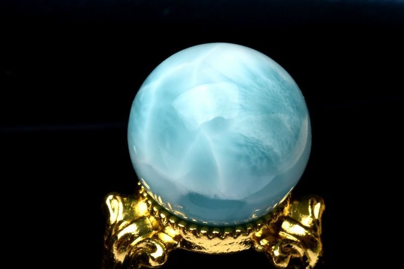 1点物】大珠◇三大ヒーリング ラリマー 18.5mm 丸玉(台座なし