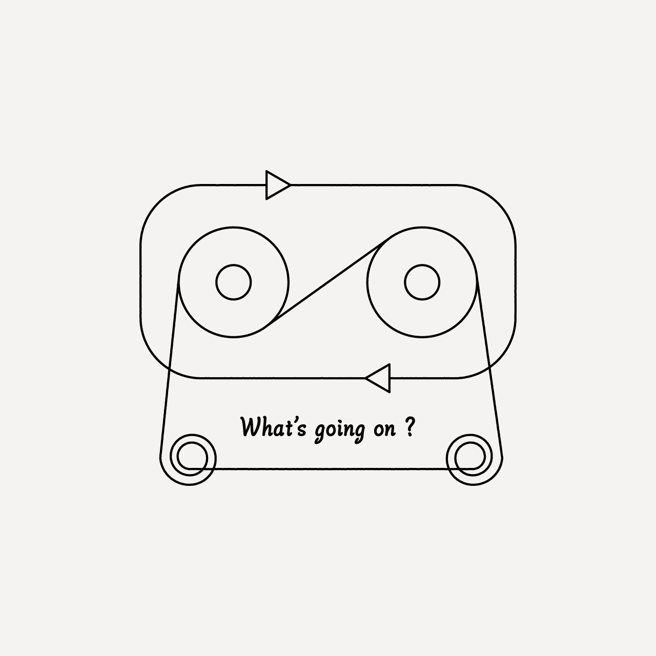 グラフィックパーカー　What's going on White -Parka-