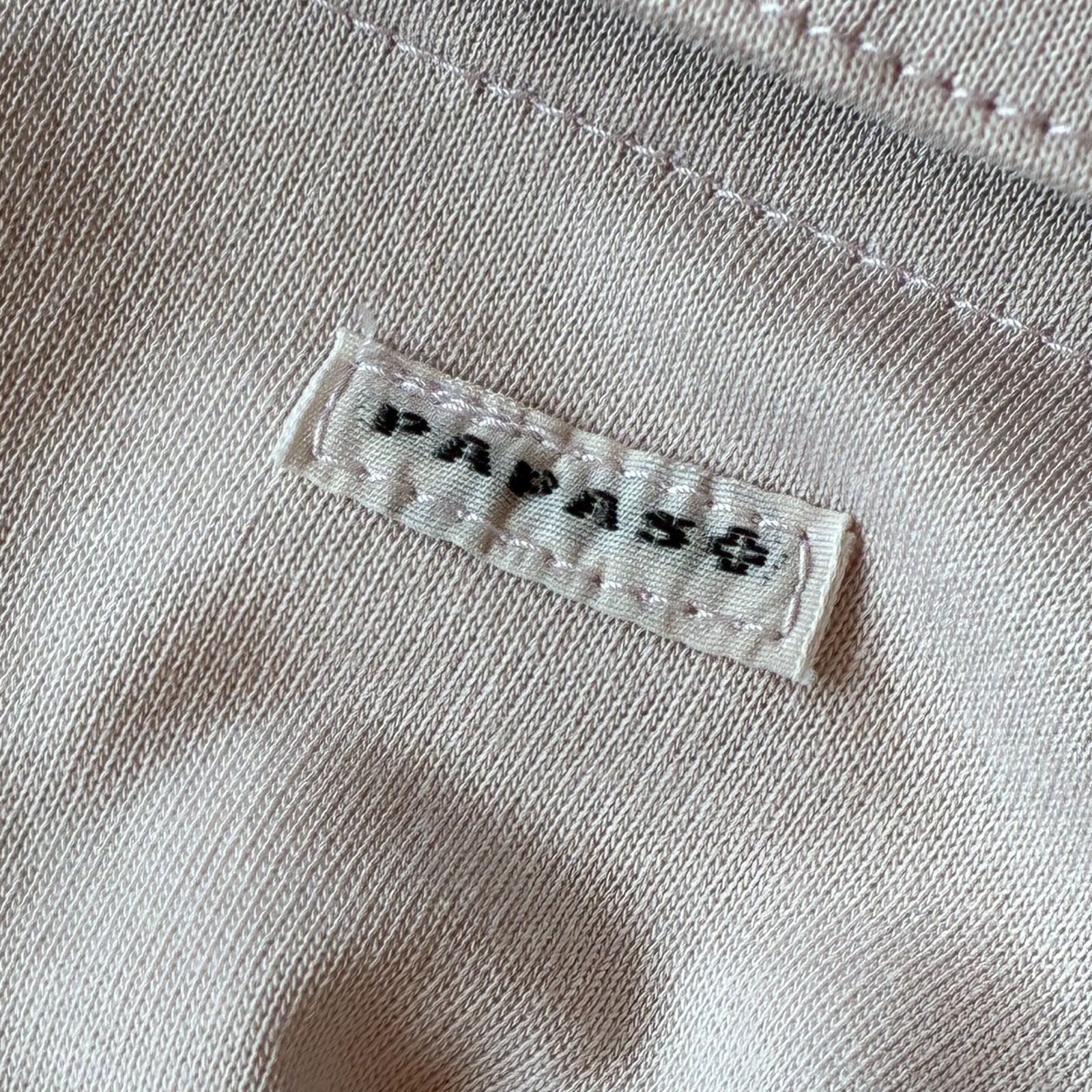 極美品 PAPAS PLUS パパスプラス コットンスキッパーシャツ 刺繍