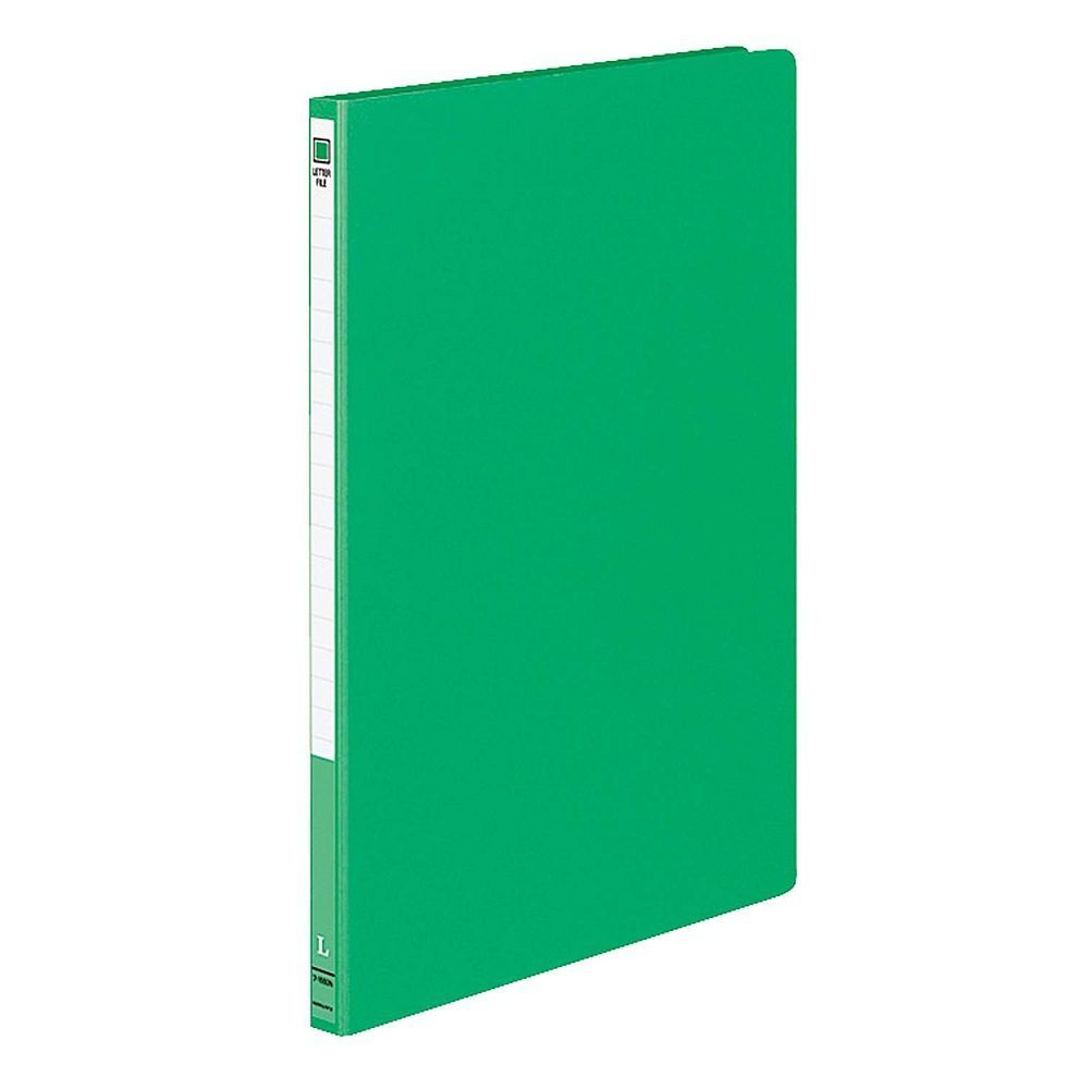 （まとめ買い）コクヨ レターファイル Mタイプ 2穴 A4 120枚収容 緑 フ-1550NG 【10冊セット】