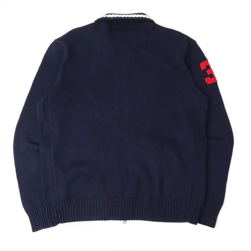 ポロ ビックポニー ネイビー チーフキープ NEW YORK ニット ジップアップ