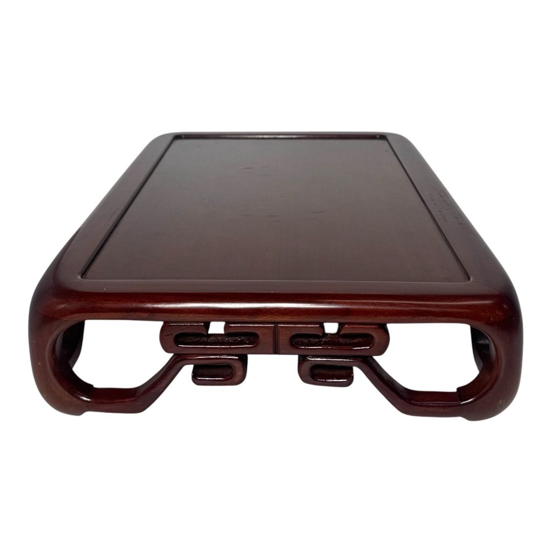 唐木 花台 香炉台 飾り台 花梨木 透かし彫り 木製 高級 華道具 盆栽台