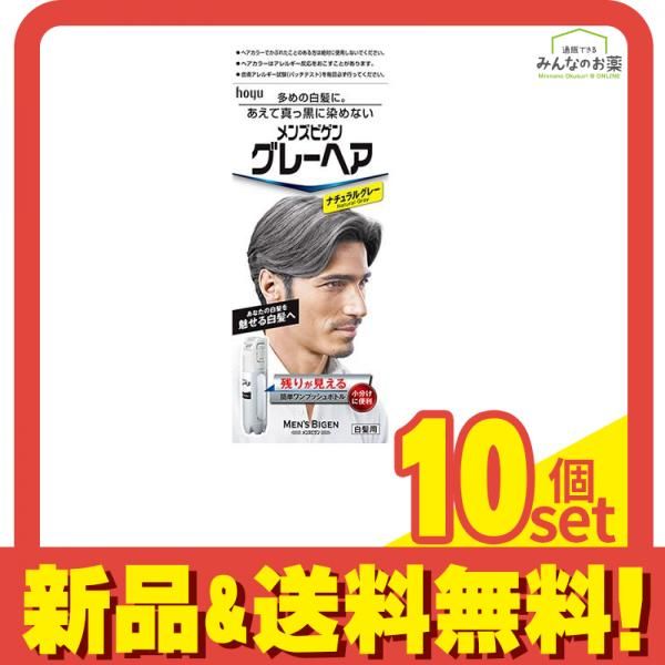メンズビゲン グレーヘア ナチュラルグレー 40g (+40g) 10個セット まとめ売り