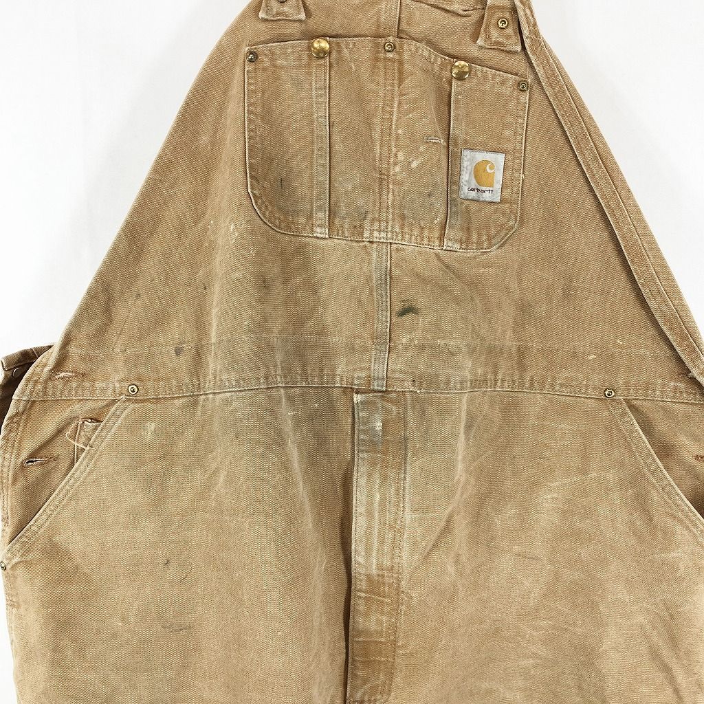 90年代 USA製 Carhartt カーハート ダック生地 オーバーオール ワーク