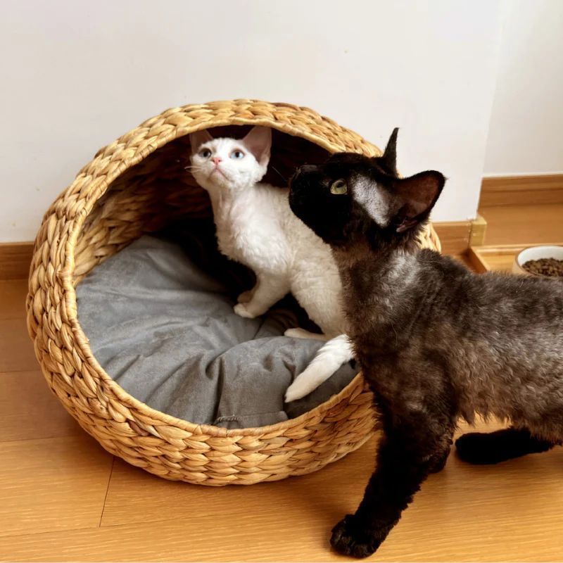 ヘリンボーン手編みボタニカルちぐらca615