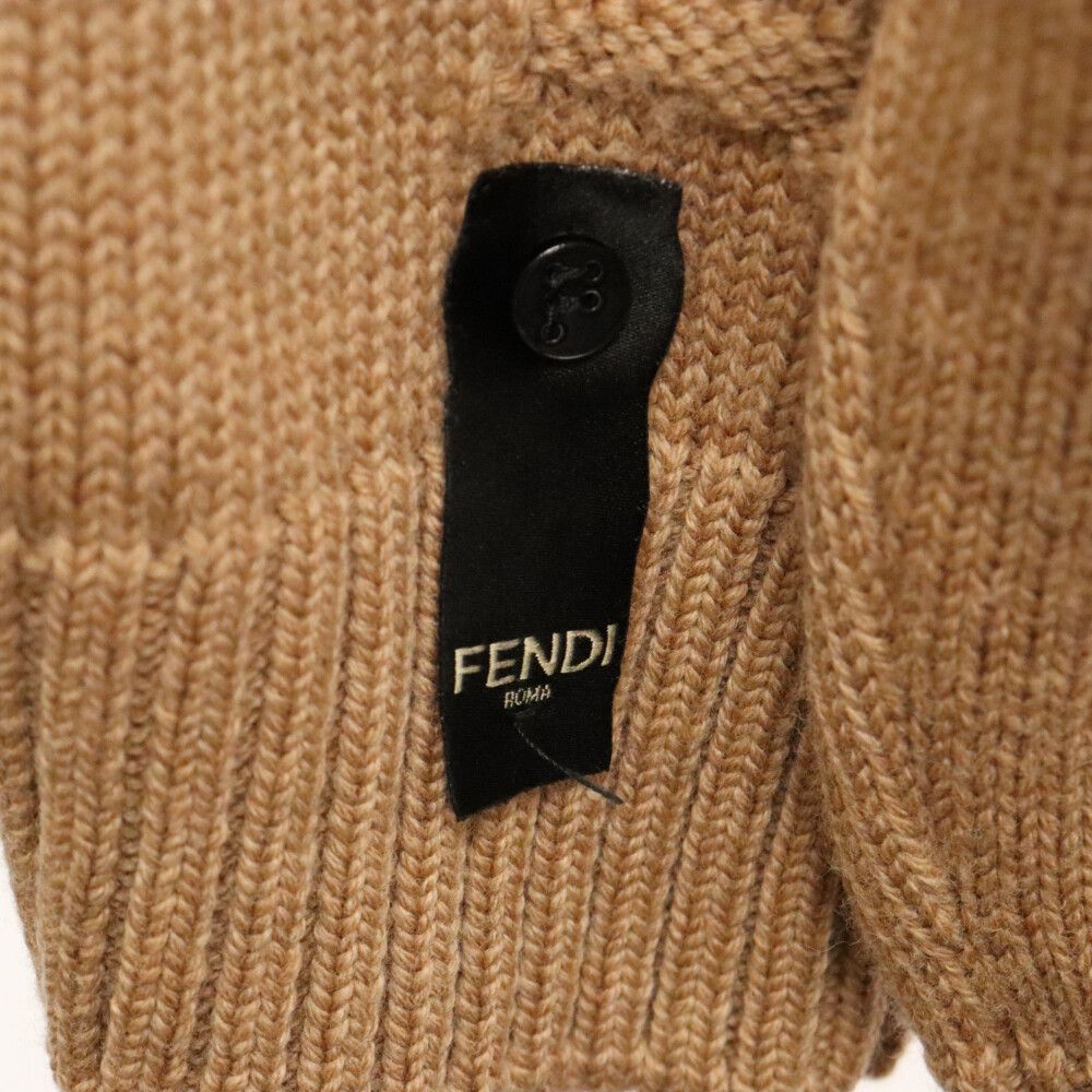 FENDI (フェンディ) ズッカデザイン タートルネックニット