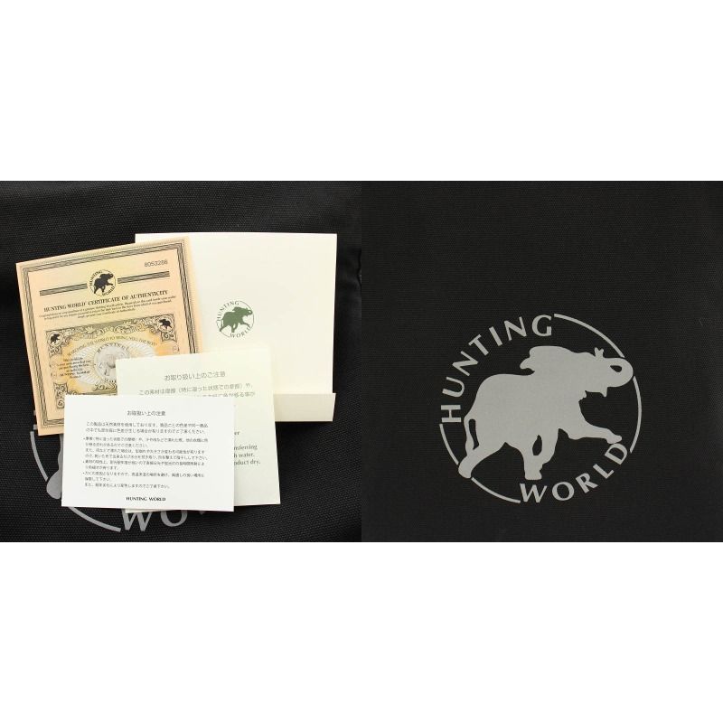 HUNTING WORLD ネットデザイン トートバッグ HUNTING WORLD - 美品 ハンティングワールド トートバッグ ユニ