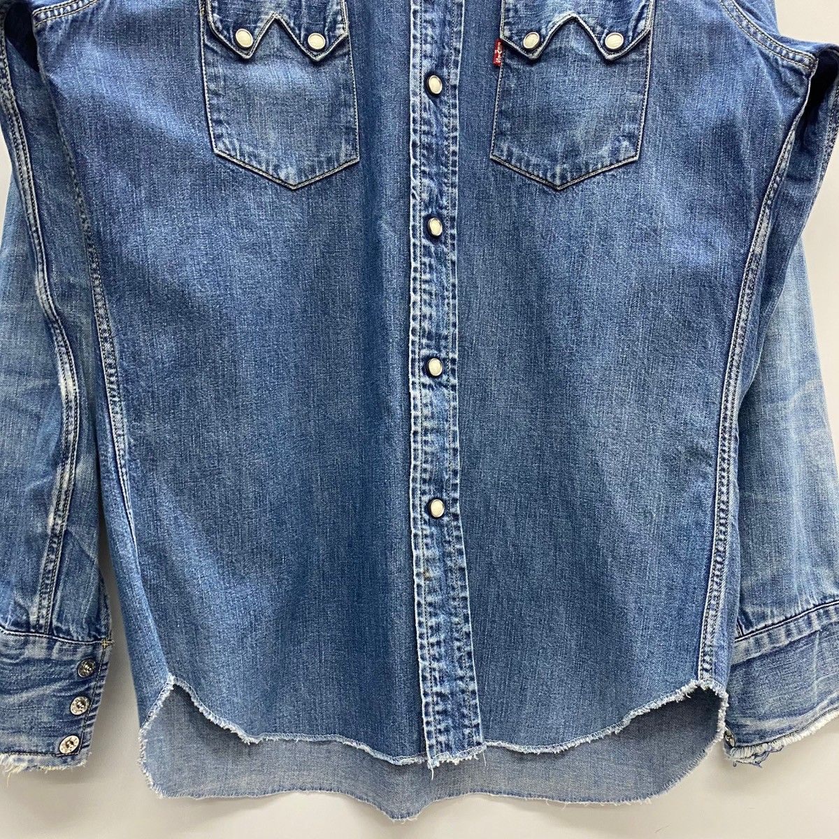 Levi's LVC デニムウエスタンシャツ 40 ショートホーン 復刻 LEVI'S
