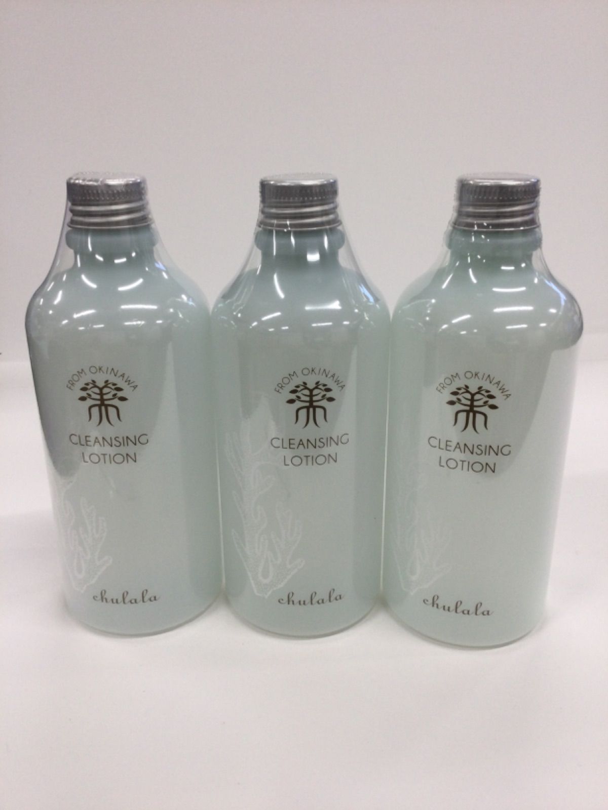 S3082 chulala ちゅらら クレンジングローション 詰め替え用 メイク落とし 洗顔 300ml 計3点セット