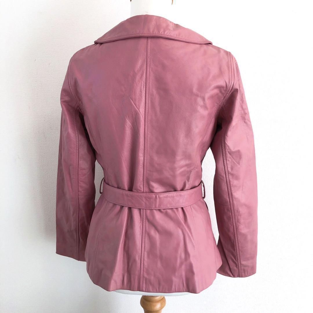 FRANCO FERRARO フランコフェラーロ レザージャケット 牛革 ピンク