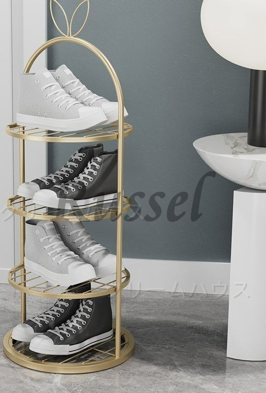 かわいいウサ耳シューズラック おしゃれ 靴置き 靴箱 スリッパラック 省スペース 下駄箱 ゴールド ブラック ホワイト ディスプレイラック