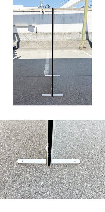 品質100％ 保証！ 一部地域送料無料 パーテーション 自立型 樹脂パネル ホワイト アジャスター付き F-KA-060-0901A