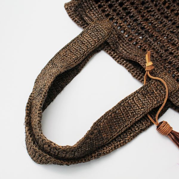 MAISON N.H PARIS【美品】ANNA タッセル付き ラフィアバッグ MAISON N.H PARIS【美品】ANNA タッセル付き ラフィアバッグ