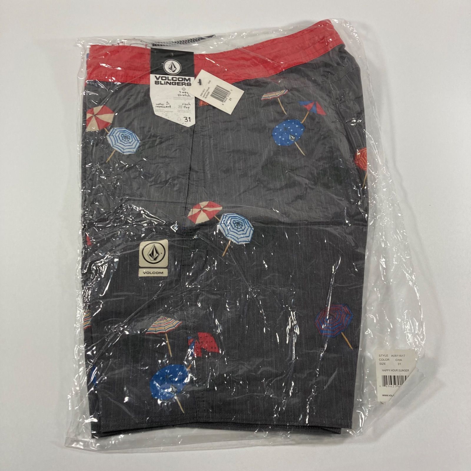 VOLCOM ボルコム サーフパンツ 水着 31 チャコールグレー M140