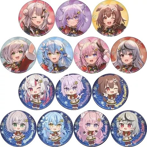 ホロライブ HMV バレンタイン ランダム缶バッジ 風真いろは8個 Art