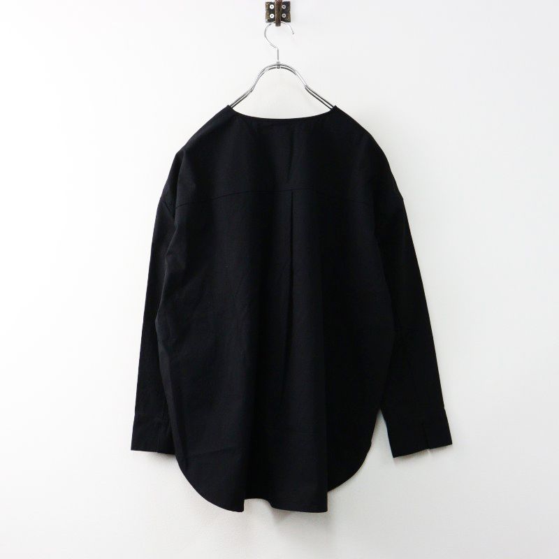 2024AW エヴァムエヴァ evameva E243T060 cotton nocollar shirt 高 