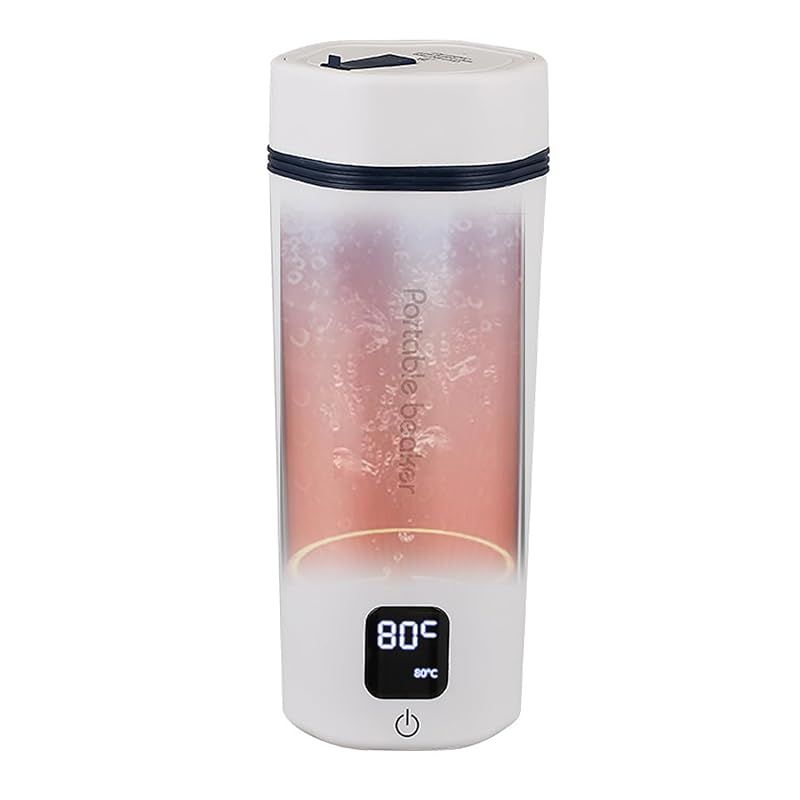 やかんだけでなく 保温カップにもなる MACOLAUDER 電気ケトル 45℃～100℃の6階段の温度 お湯が沸かせる水筒 5分沸騰 450ml 電気ポット 304ステンレス 小型 300Ｗ消費電力 一人用 温度表示 1