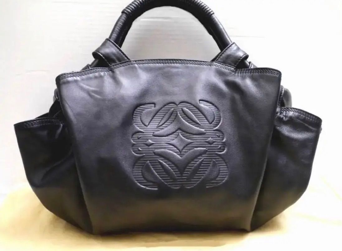 ロエベLOEWE ナッパアイレ 巾着型 レザー トートバッグ バッグ