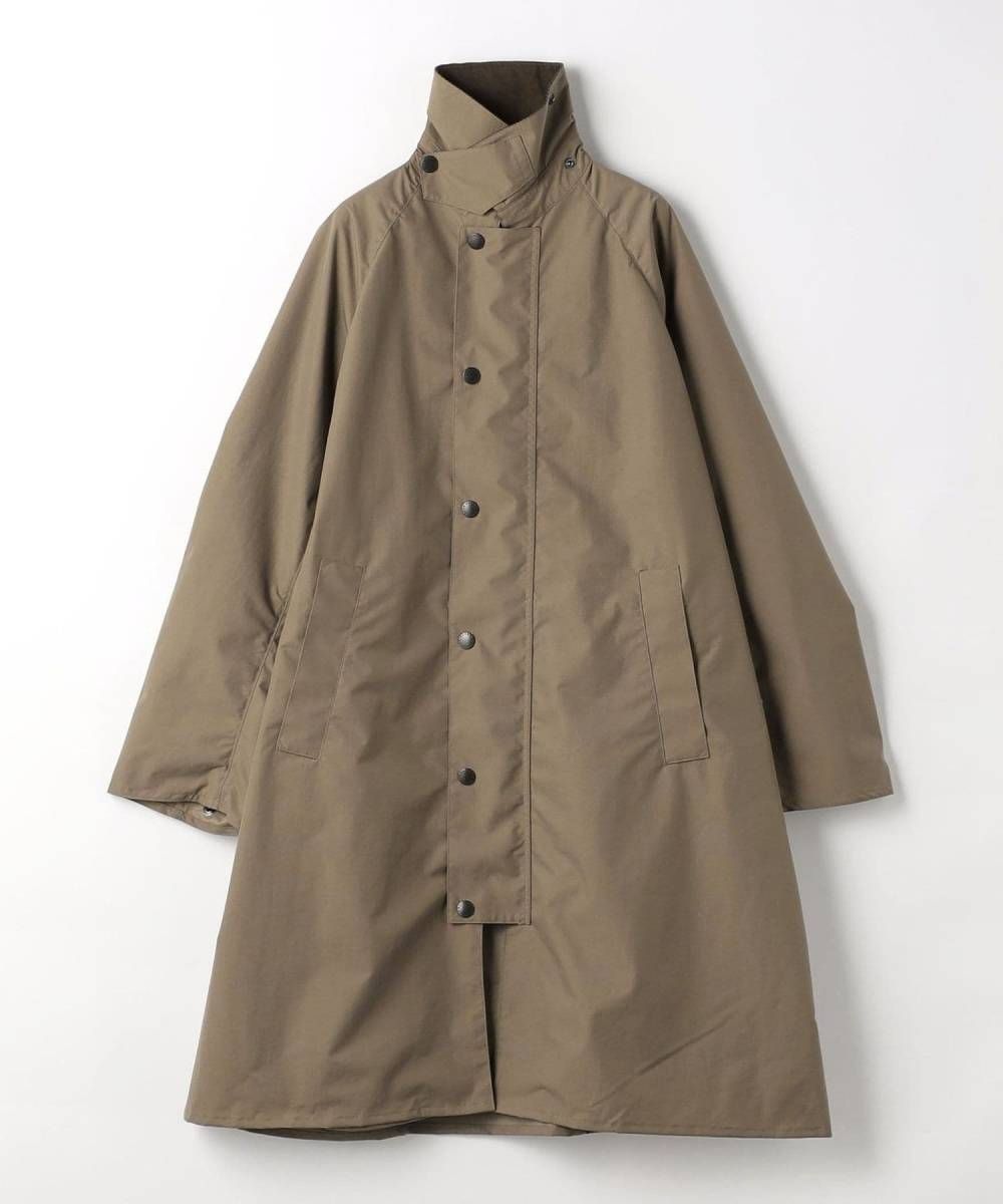 36 未使用品 Barbour バブアー エクスモア 3/4 Aライン コート ジャケット ナイロン モカ バーレー ユニセックス 231mcag003  - メルカリ