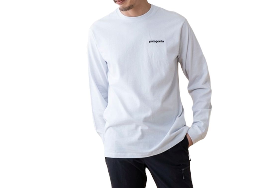 76】Patagonia ロンT 38518 ホワイト - メルカリ