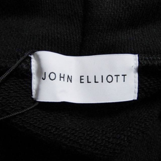 未使用 JOHN ELLIOTT ジョンエリオット BEACH HOODIE B121B0010A プルオーバーパーカー ビーチフーディ BLACK S タグ付き 27106115