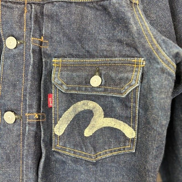 初期 水牛パッチ 38 EVISU エヴィス サードタイプ デニムジャケット 初期 水牛パッチ 38 EVISU エヴィス サードタイプ デニム