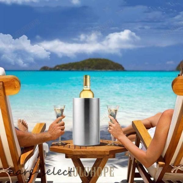 パーティー用アイスバケツ ドリンクカクテル バークーラー クリエイティブステンレススチールアイスバケツラック テーブルサイドワイン配 アイスバケツ, ステンレス製ワインチラーシャンパンバケツ | シャンパン ドリンククーラー 飲料タブ アウトドア イベント用 保温性 ... アイスバケット アイスバケット ハンドル付き ステンレススチールチラー カクテルバー パーティー バーウェア サーブウェア ホームバ